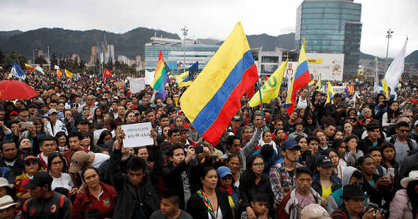'Colombia Resists:' Thousands March For Peace As Duque Sworn In