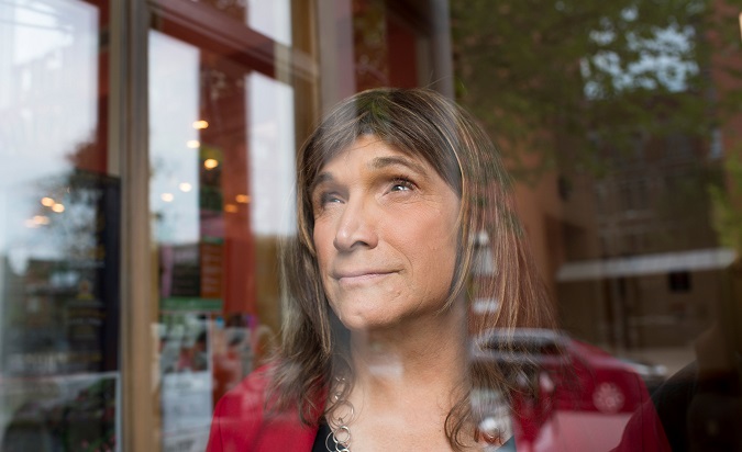 Vermont's first transgender Democratic Party gubernatorial primary candidate, Christine Hallquist, August 8, 2018.