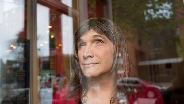 Vermont's first transgender Democratic Party gubernatorial primary candidate, Christine Hallquist, August 8, 2018.
