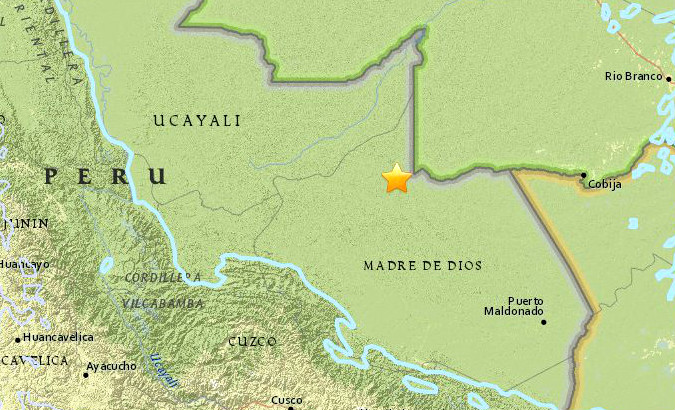 The tremor was also felt in neighboring Chile and Colombia.