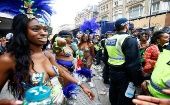 El carnaval de Notting Hill es una gran celebración multicultural a la que asisten más de un millón de personas anualmente. 