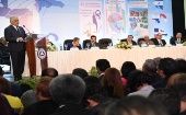 Vargas exhortó a los países miembros a continuar aportando ideas en pro del avance de los pueblos. 