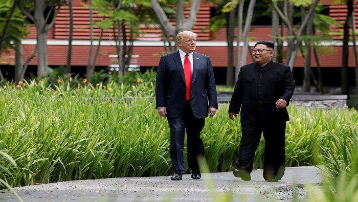 Donald Trump fue criticado por haber cedido a estos acuerdos de congelamiento de actividades militares en la península coreana.