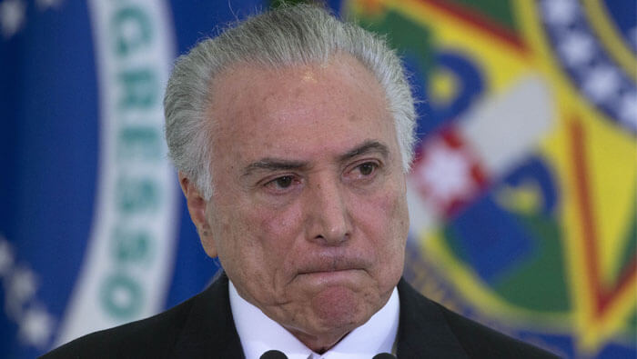 La Fiscalía de Brasil deberá decidir si avanza la nueva investigación sobre Michel Temer