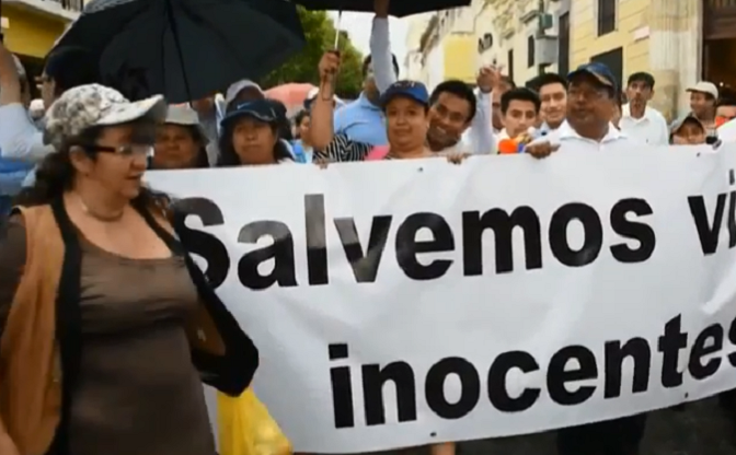 Anti-abortion protests in Guatemala City, August 2017