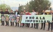 Representantes del Frente Amplio chileno demandan justicia por los crímenes de la dictadura.