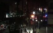 La policía mexicana cerco el área del atentado para iniciar las investigaciones 