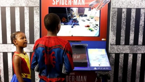 On Friday, costumed patrons played video games and shopped for merchandise in a convention center north of Johannesburg.