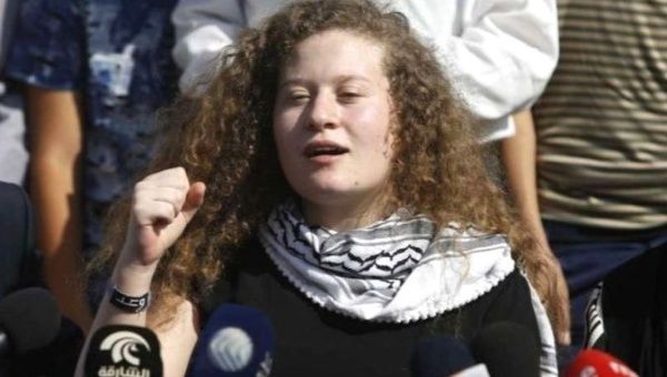 Palestine Resistance icon Ahed Tamimi.