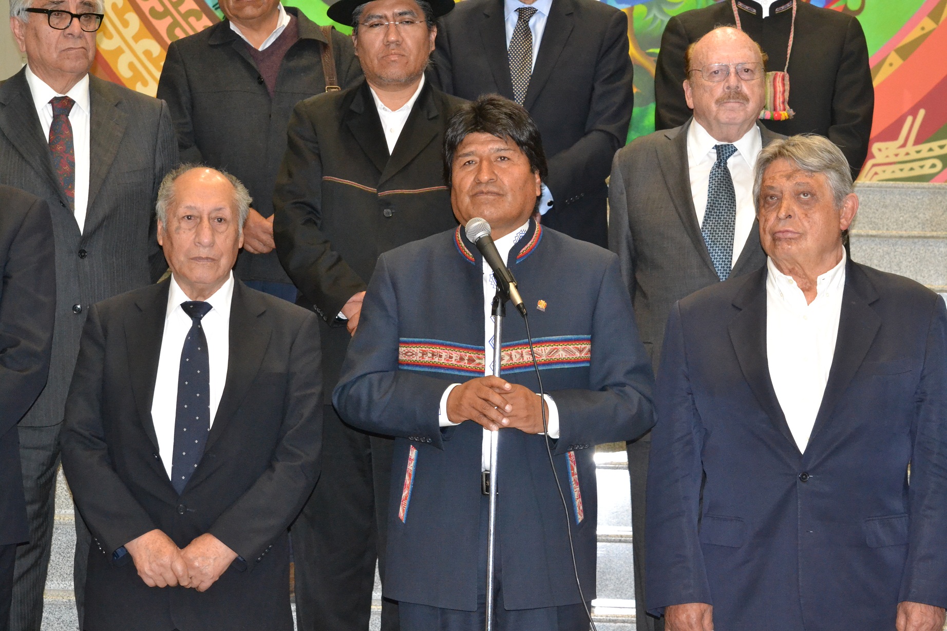 Morales calificó de importante la participación de los exmandatarios en torno a la reivindicación marítima.