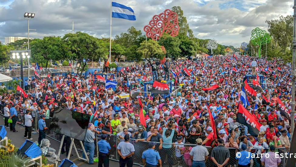 La multitudinaria caminata reitera el sentido pacífico y democrático del pueblo de Nicaragua.