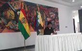 Esta mañana Evo Morales se reunió con las Fuerzas Armadas, Policía y movimientos sociales para analizar el fallo.
