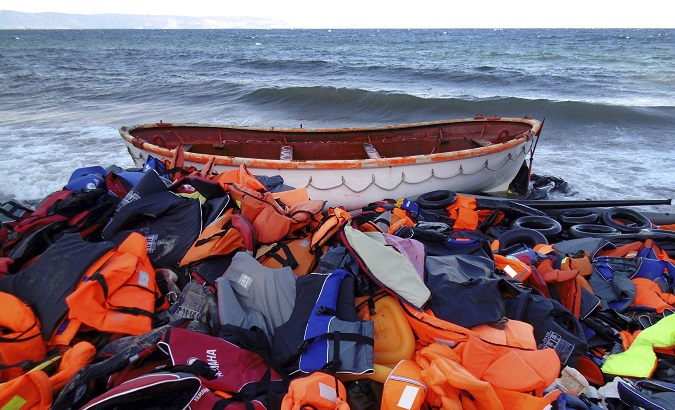 Thirty-four of 60 migrants aboard a dingy in the Mediterranean have reportedly drowned