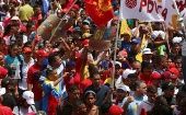 Multitudinaria marcha por la paz y la solidaridad en Venezuela