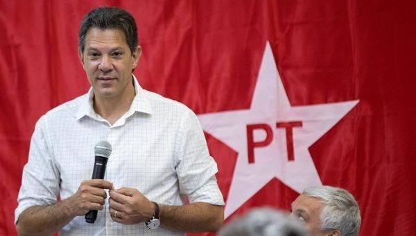 Fernando Haddad of the Workers' Party is campaigning to widen his base of support for the second round of votes. 