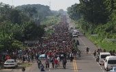 Los centroamericanos se suman a la llamada caravana de migrantes hacia los Estados Unidos.