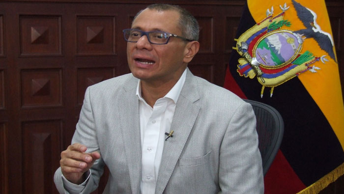 Jorge Glas había cumplido el primer año de prisión en la Cárcel 4 de Quito (capital), donde se encontraba desde el 2 de octubre de 2017.