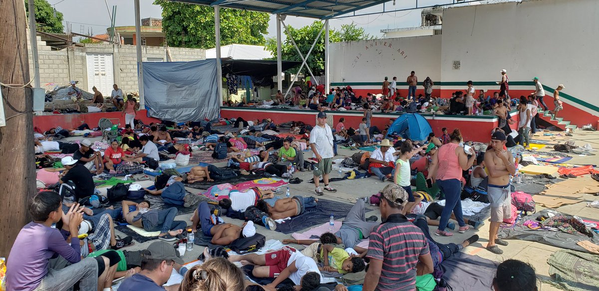 Una primera caravana de migrantes partió el 13 de octubre de San Pedro Sula, Honduras, ya se encuentra en México y busca llegar a EE.UU.