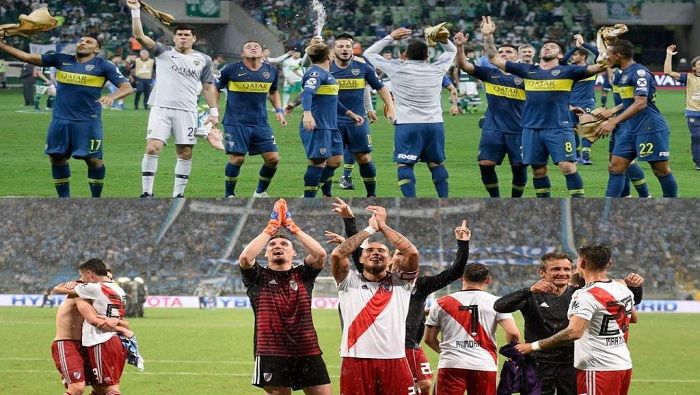 Los rivales argentinos Boca Juniors y River Plate se enfrentan en una de las finales más históricas de la Copa Libertadores.