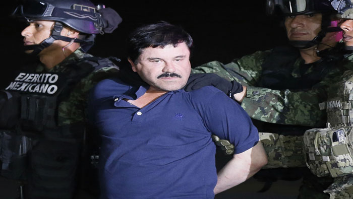 El Chapo es acusado por el Departamento de Justicia de Estados Unidos de enviar más de 155 toneladas de cocaína a la nación norteamericana.