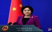 La ministra afirmó que China jamás ha representado una amenaza para Europa o alguna región del mundo. 