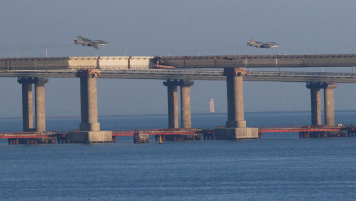 La guardia costera rusa apresó tres buques ucranianos.