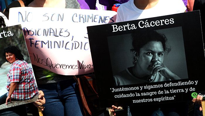 Hondureños han denunciado la falta de Justicia en torno al caso de Berta Cáceres.