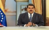 Desde el Palacio de Miraflores, el presidente Nicolás Maduro se dirigió al país a través de una cadena nacional de radio y televisión.