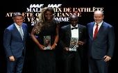 Entre los galardones entregados por la IAAF están: Mejor atleta joven, Mujer del Año, y el reconocimiento a los atletas que rompieron récords mundiales.