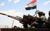 El ejército sirio se mantiene en lucha contra fuerzas terroristas en el territorio sirio.