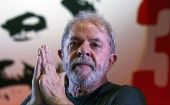 Luiz Inácio Lula Da Silva permanece detenido en la sede de la Policía Federal de Curitiba desde abril de 2018.
