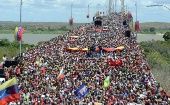 Massive movilization in the Bolivar state to defend the Bolivarian Revolution and reject interventionism.