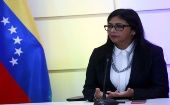 La información fue suministrada por la vicepresidenta de Venezuela, Delcy Rodríguez, a través de su cuenta en Twitter.
