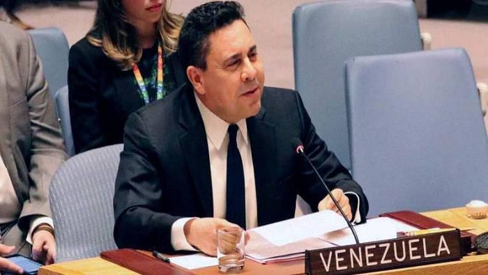 El embajador permanente de Venezuela ante la ONU exige al organismo internacional condenar el uso de la fuerza militar como solución a los problemas de Venezuela.