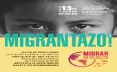 La movilización pautada para este miércoles fue organizada por la Campaña Nacional Migrar No Es Delito la cual está en búsqueda de la anulación del DNU 70/2017.