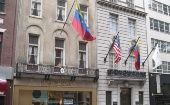 The Venezuelan consular building in New York is one of the premises forcibly occupied. 