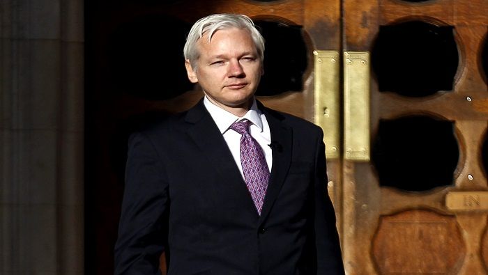 Assange permanece en la embajada ecuatoriana en Londres en calidad de refugiado desde junio 2012.