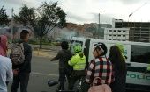 Estudiantes colombianos que expresaron su apoyo a la minga social fueron detenidos por la Policía Nacional.