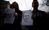 Ecuatorianos se manifestaron en Quito contra de la expulsión de Assange
