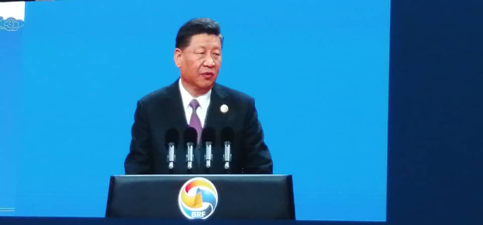 El mandatario chino inauguró el Segundo Foro de  la Franja y la Ruta, frente a 37 jefes de Estado y de Gobierno.