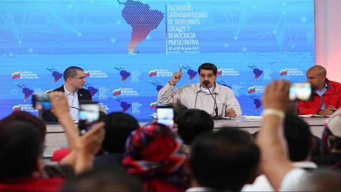 Los Gobiernos locales del Encuentro Latinoamericano exigieron el cese del bloqueo de EE.UU. contra Venezuela.