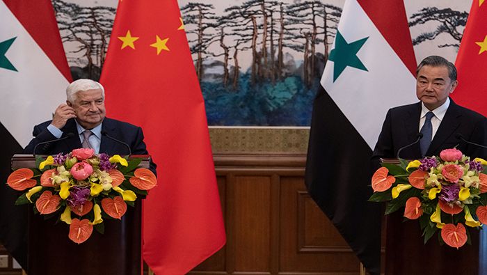 Los cancilleres de China y Siria condenaron la agenda adelantada por EE.UU. contra Irán.