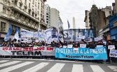 Trabajadores de Telam denuncian el vaciamiento de la agencia por parte del Gobierno argentino.