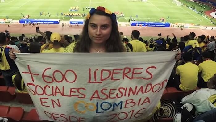 La hincha colombiana llamó a no solo celebrar al equipo de fútbol, sino 