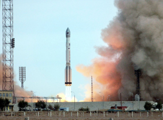 El lanzamiento tuvo lugar a las 15H31 hora de Moscú (12H31 GMT) desde el cosmódromo de Baikonur.