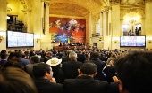 El discurso del mandatario colombiano recibió el rechazo de diversos congresistas de oposición.