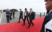 El presidente Morales arribó a Lima (Perú) para acompañar a la delegación boliviana durante la inauguración de los Panamericanos Lima 2019.
