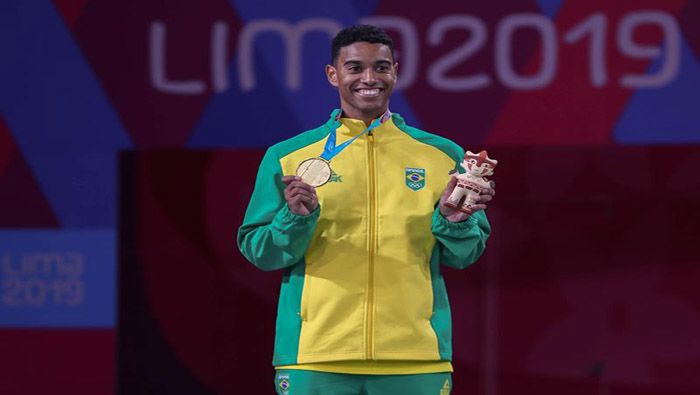 El brasileño le dio a Brasil su primera medalla de oro en bádminton en la historia de los Juegos Panamericanos.