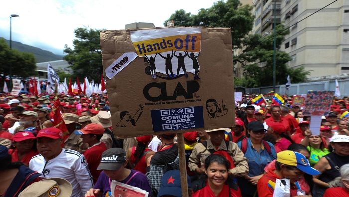 Convocan marcha en Venezuela contra bloqueo total impuesto por EE.UU.