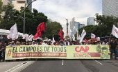 Organizaciones campesinas de México exigieron al gobierno de AMLO cumplir las promesas electorales respecto al campo.